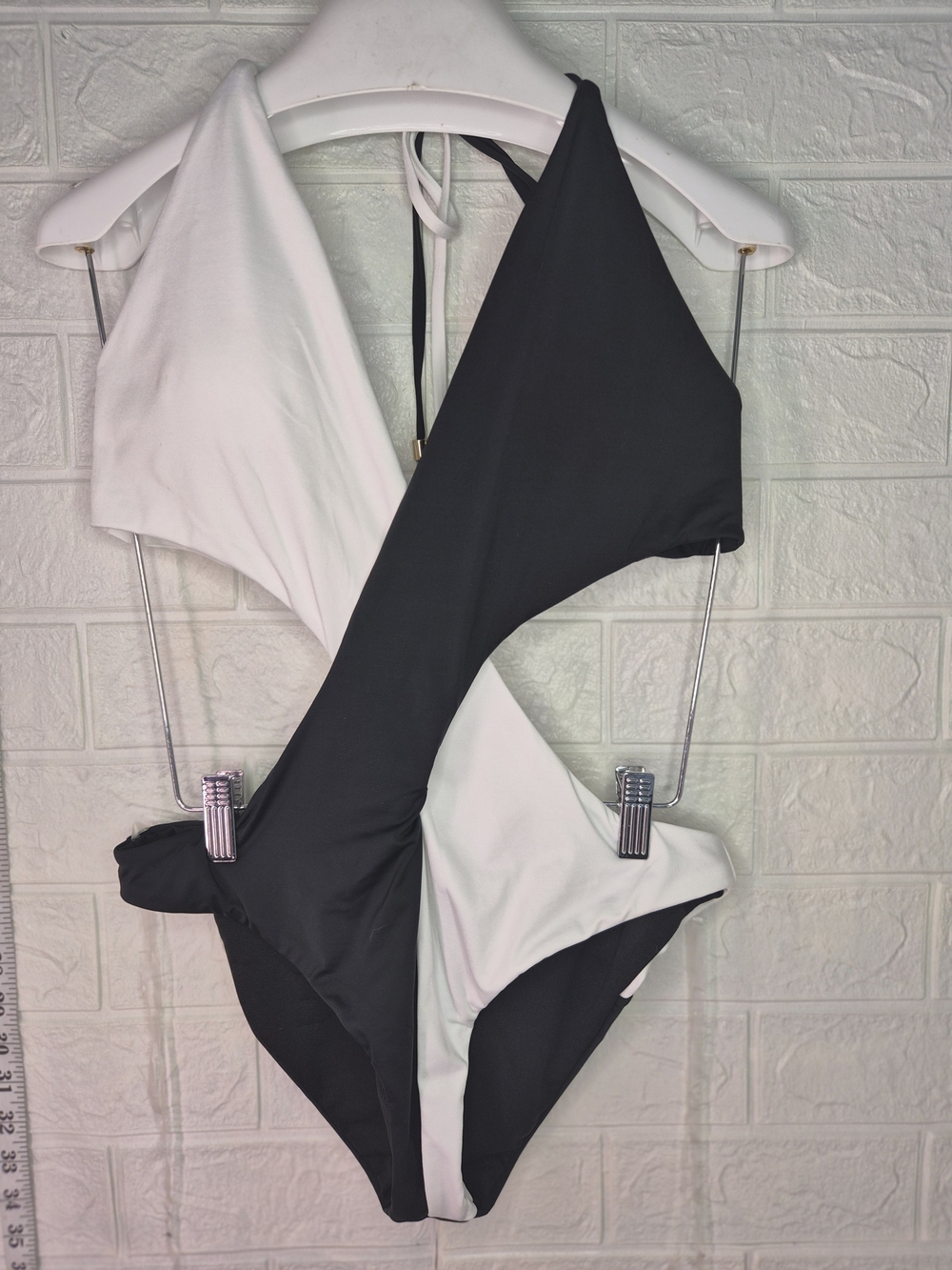 Bar III Black and White One-Piece Swimsuit